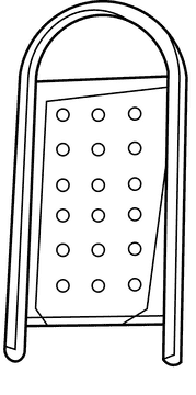 Grater light black and white clipart