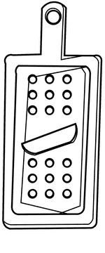 Grater light black and white clipart