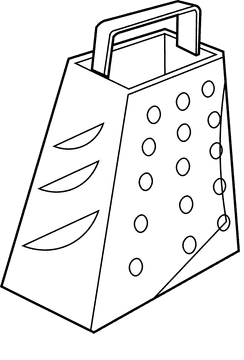 Grater old black and white clipart