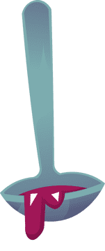 Ladle borscht clipart