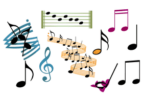 Music notes vector