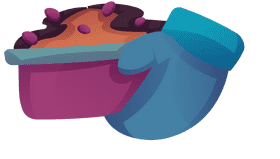 Oven mitts cake clipart