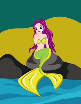 Mermaid vector