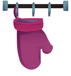 Oven mitts hanging clipart