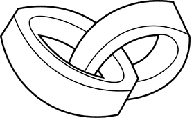 Rings black and white clipart