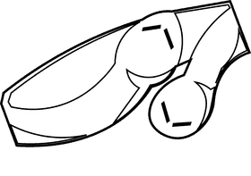 Ring snakes black and white clipart