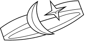 Ring weird black and white clipart