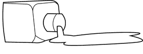 Spill ink black and white clipart