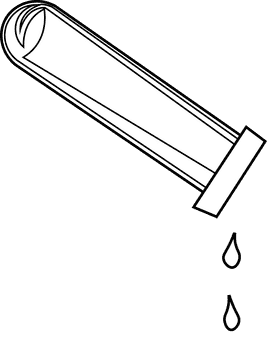 Spill water black and white clipart