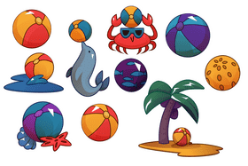Beach ball vector