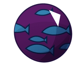 Beach ball fish clipart