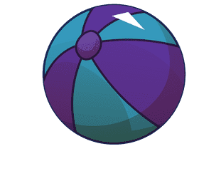 Beach ball lines clipart
