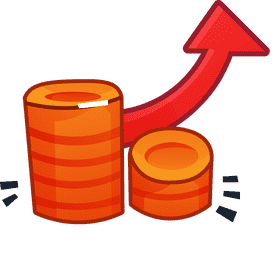 Business coins clipart