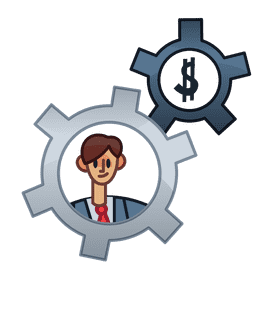 Business gears clipart