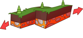 Earthquake arrows clipart