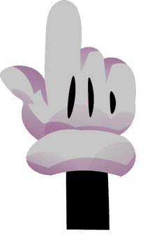 Finger cartoon clipart