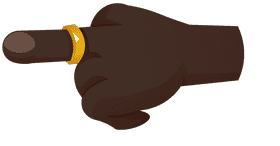 Finger middle clipart