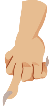 Finger middle clipart