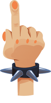 Finger pointing clipart
