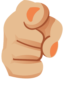 Finger pointing clipart