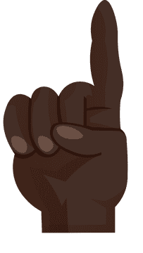 Finger pointing clipart