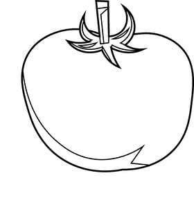 Earthquake tomato black and white clipart