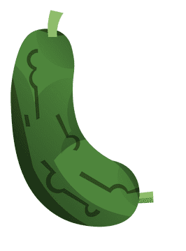 Fruits and vegetables cucumber clipart