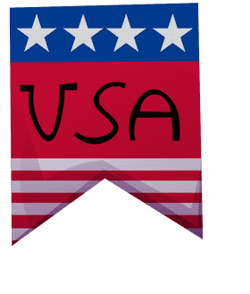 Memorial day flag clipart