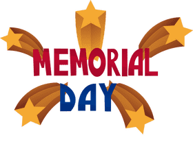Memorial day stars clipart