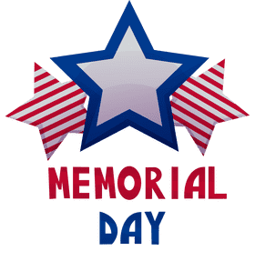 Memorial day stars clipart