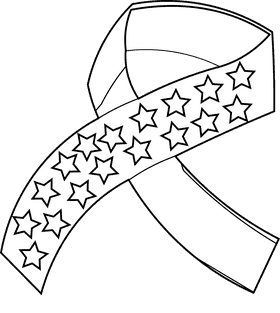Memorial day tape black and white clipart