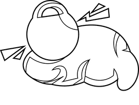 Stress brain black and white clipart