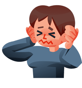 Stress headache clipart