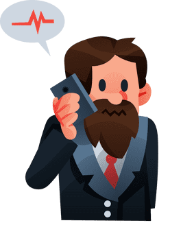 Stress heartbeat clipart