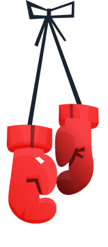 Boxing gloves hanging clipart