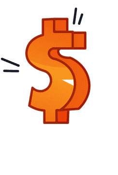 Business symbol, dollar sign clipart