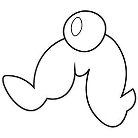 Actor mustache black and white clipart