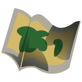 Archeologist map clipart