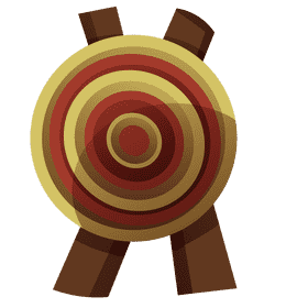Archer target clipart