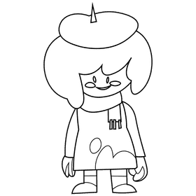 Artist black and white clipart