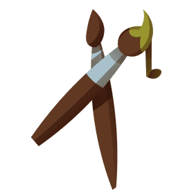 Artist brushes clipart