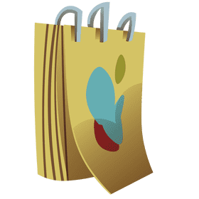 Artist sketchbook clipart