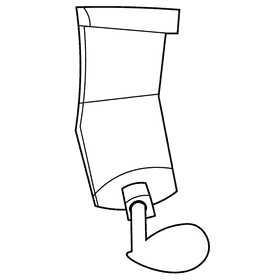 Artist tube black and white clipart