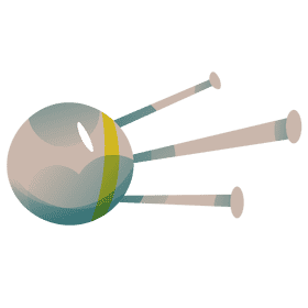 Astronaut satellite clipart