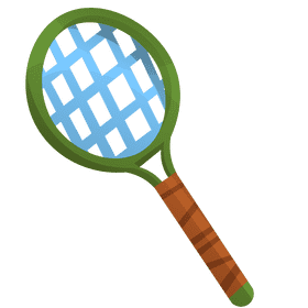 Badminton rocket clipart