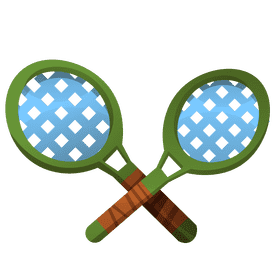 Badminton rockets clipart