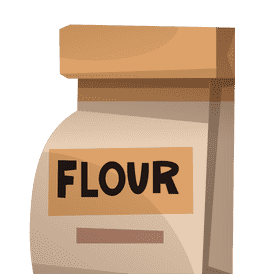 Baker flour clipart