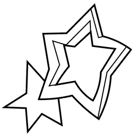 Basketball stars black and white clipart