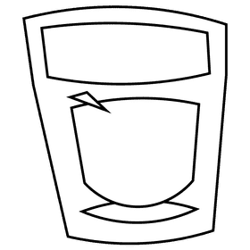 Snooker, billiard drink black and white clipart