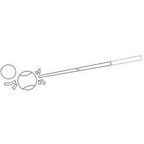 Snooker, billiard hit black and white clipart